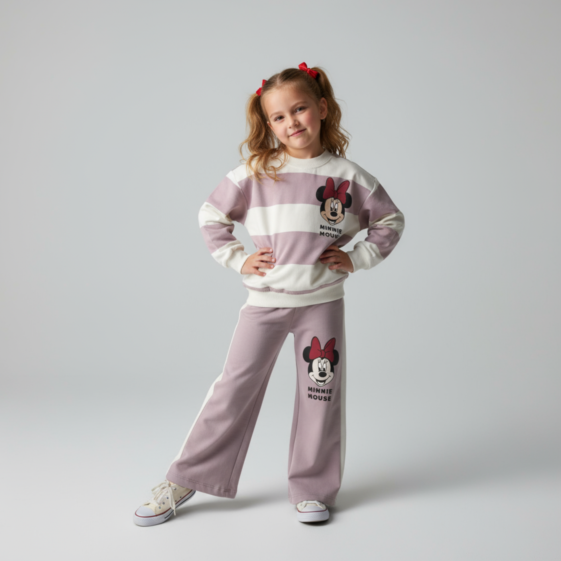 Sporty Mouse Girls Cotton Set-0