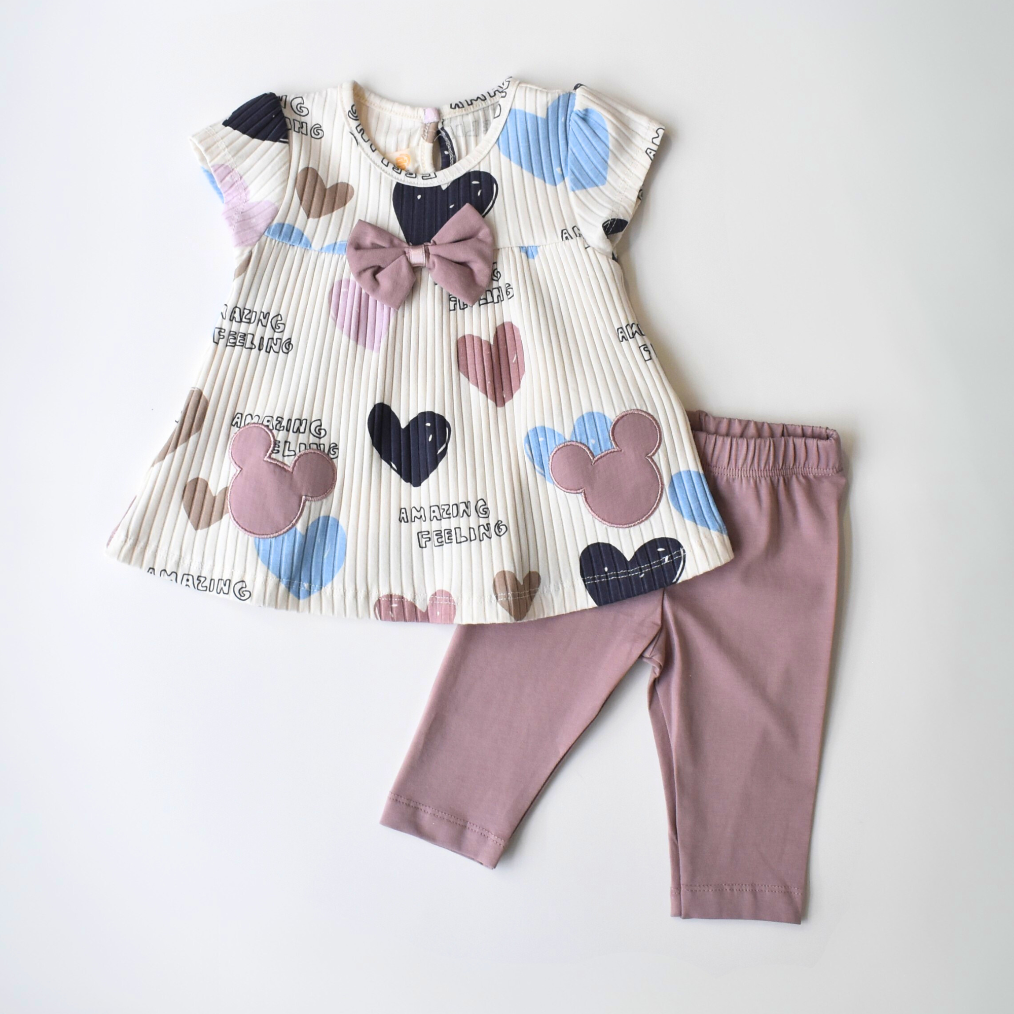 Loving Vibes Girls Casual Set