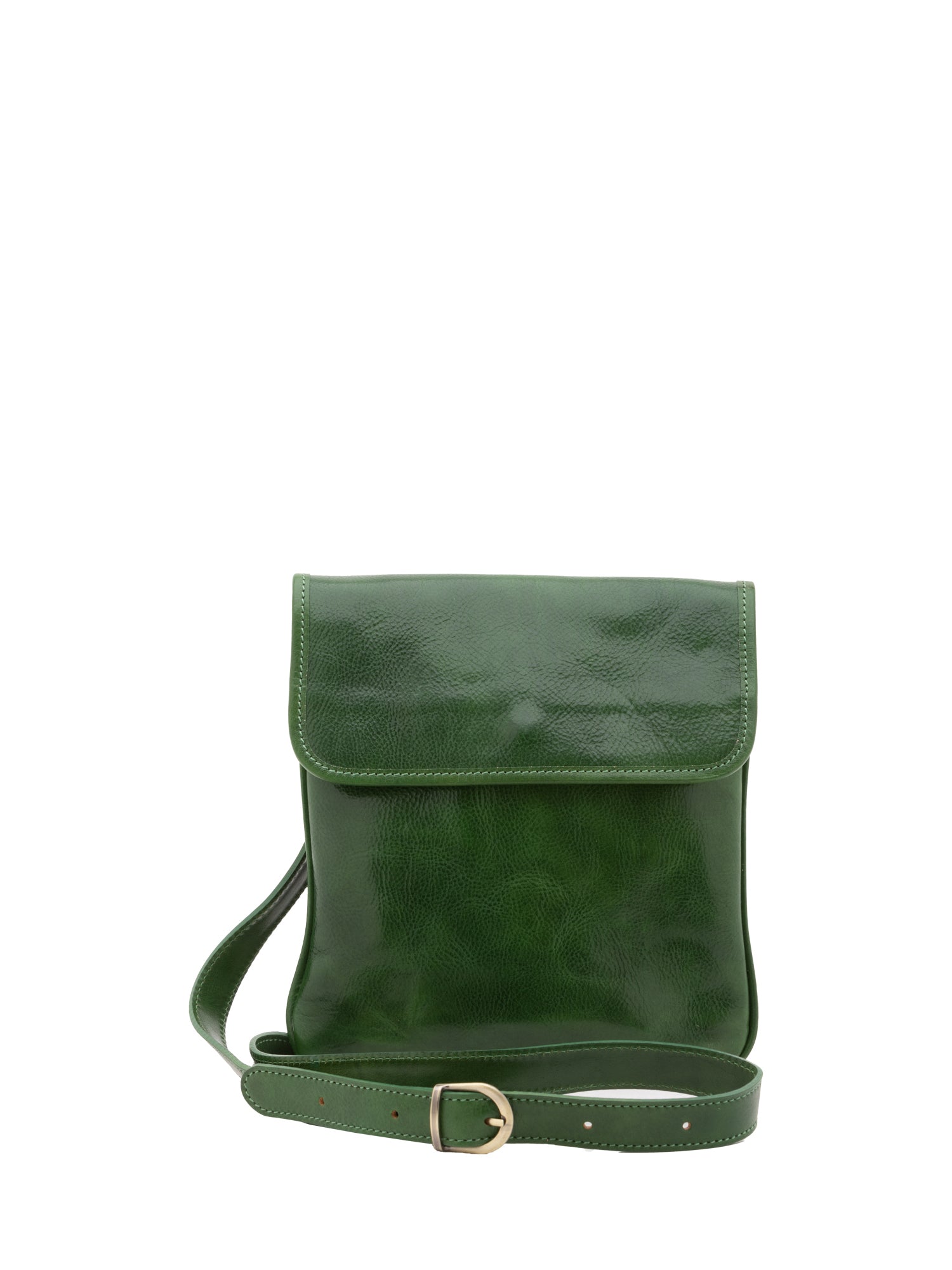 Borsa a tracolla da uomo In Vera pelle Made in Italy 25x23x4 cm-0
