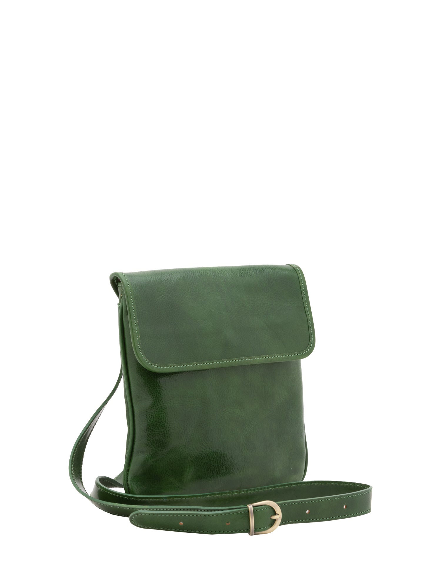 Borsa a tracolla da uomo In Vera pelle Made in Italy 25x23x4 cm-1