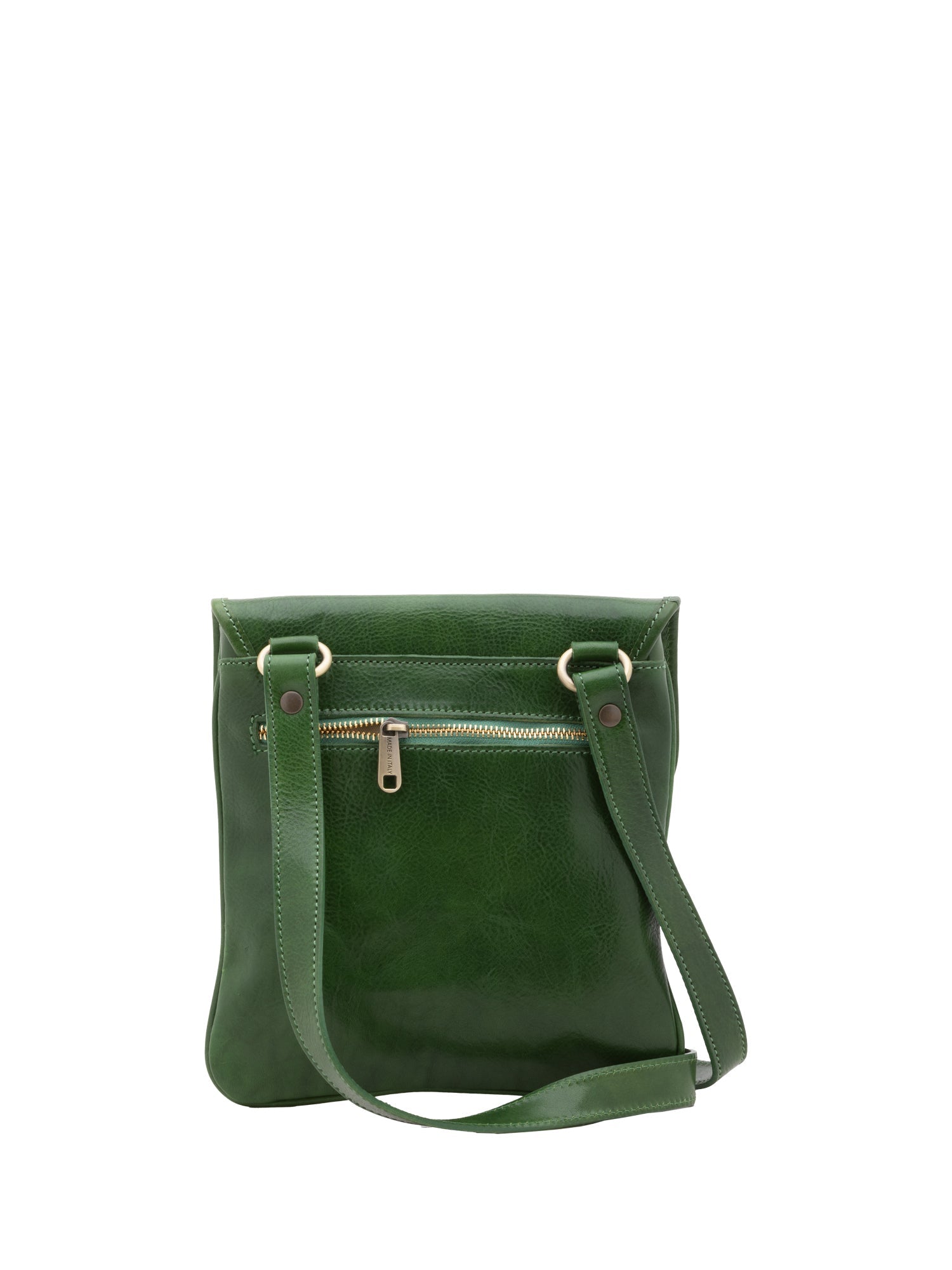 Borsa a tracolla da uomo In Vera pelle Made in Italy 25x23x4 cm-3