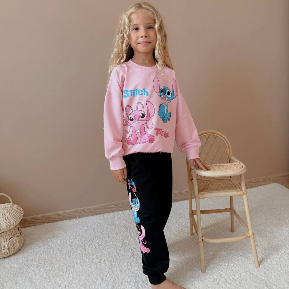 STlTCH Friends Girls Jogger Set-1