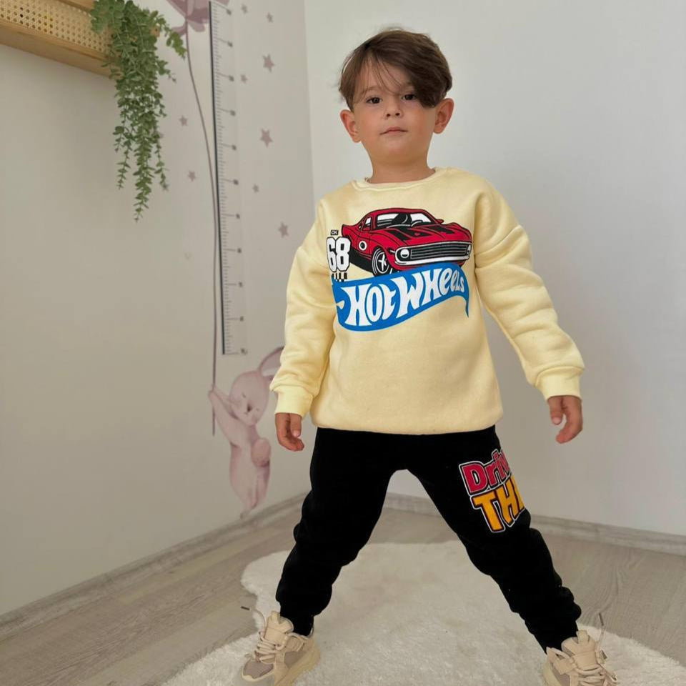 Hot Wheels Boys Joggers Set-1