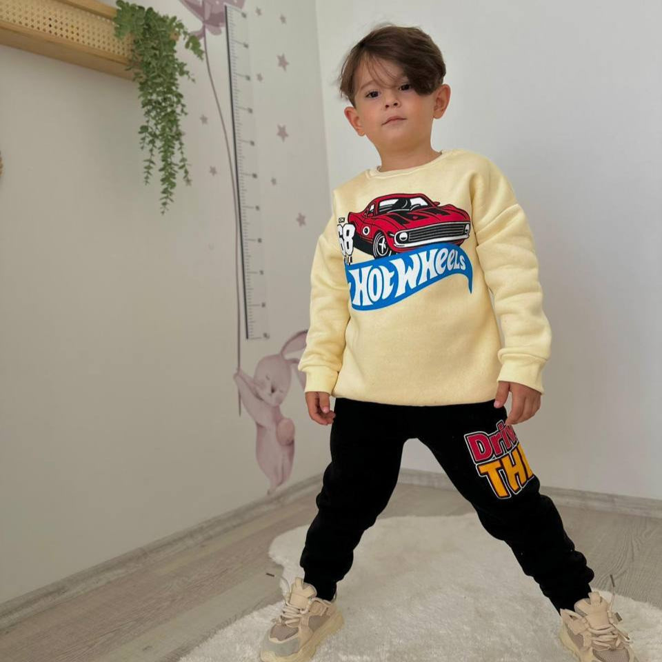 Hot Wheels Boys Joggers Set-0