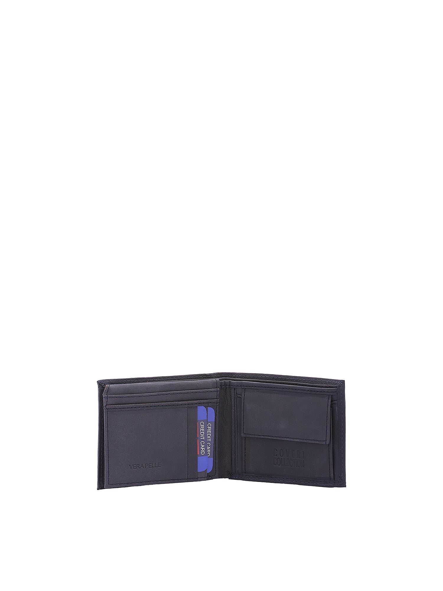 Portafoglio da uomo In Vera pelle Made in Italy 10x12x3 cm-3