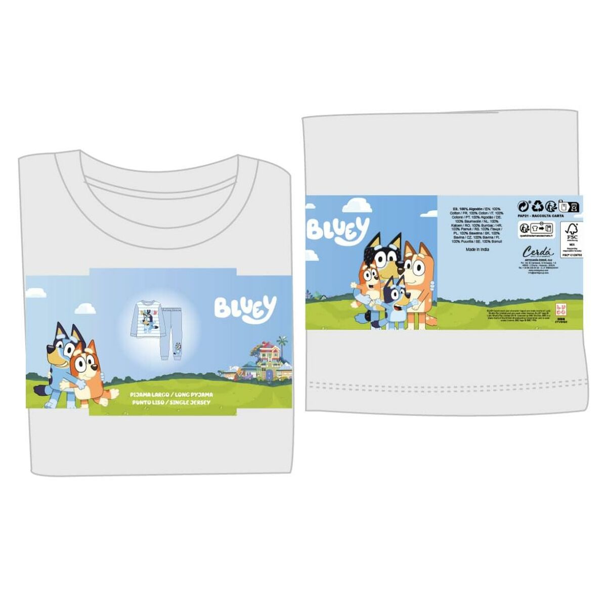 Children's Pyjama Bluey Light Blue