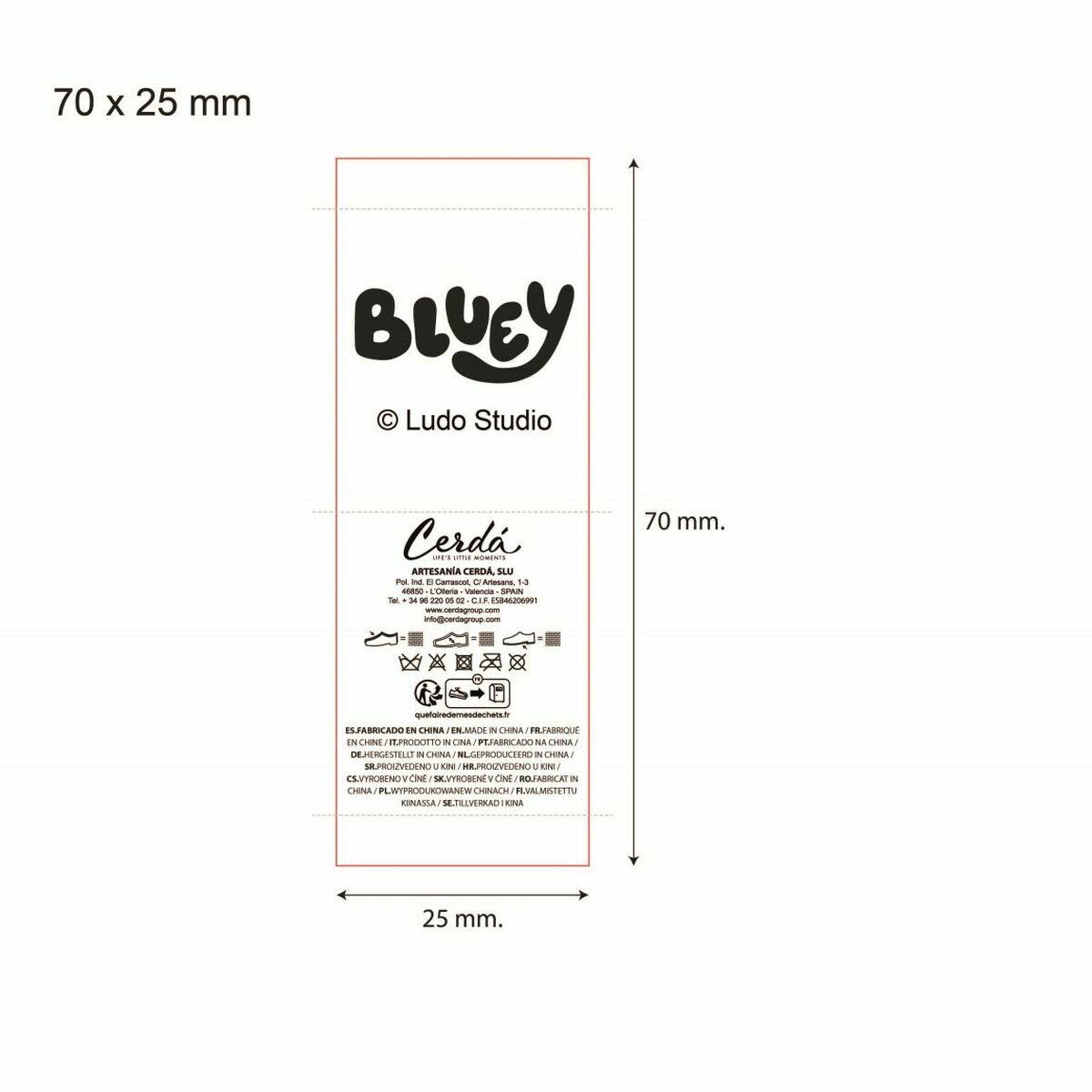 House Slippers Bluey Blue 24-25