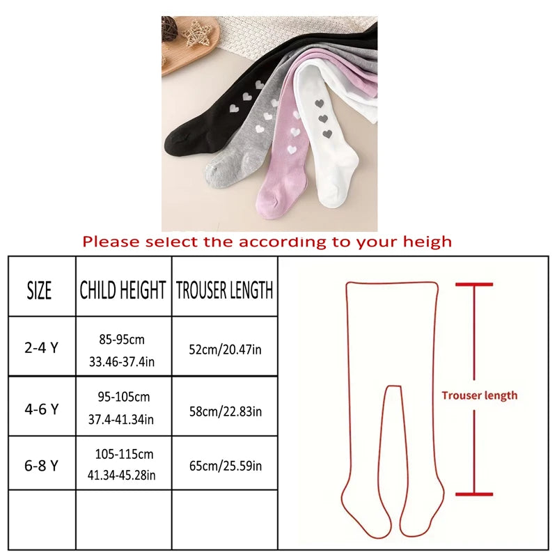 Collants Fille Cœur Doux