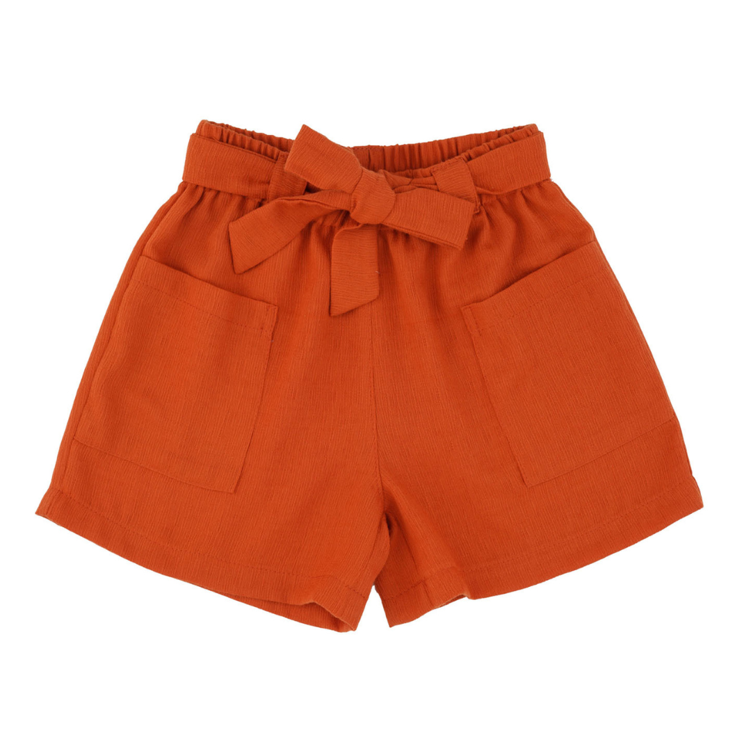 Orange Butterfly Girls Casual Set