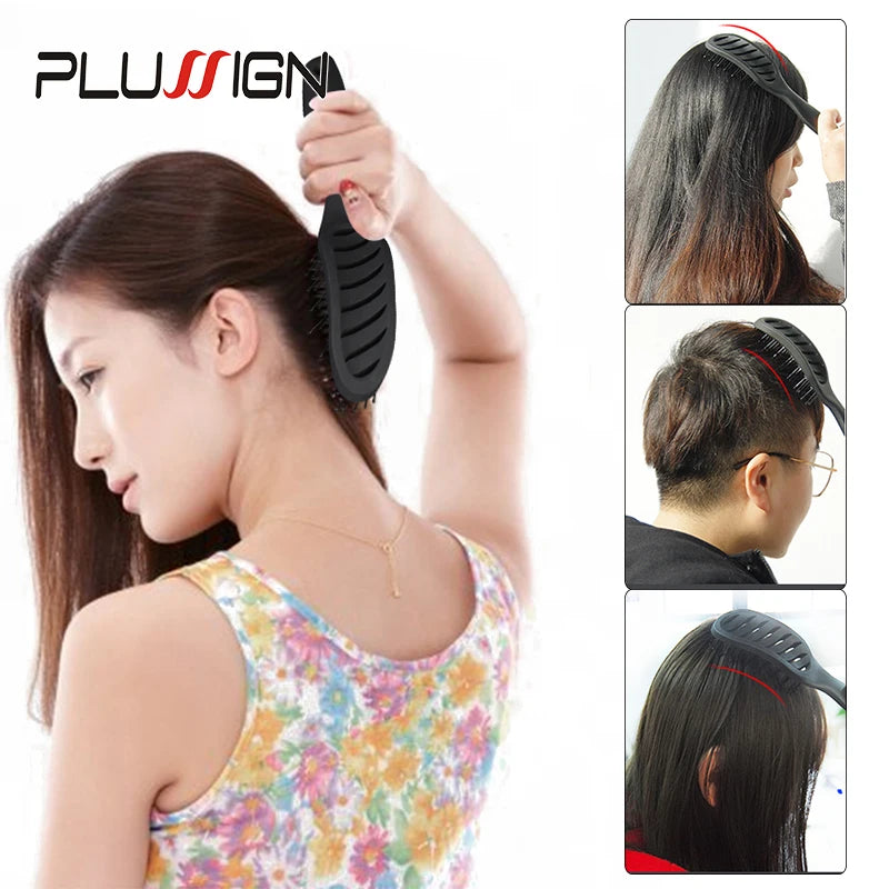 Styling Curly Hair Brush Salon Massager Comb Brush Detangling Drying