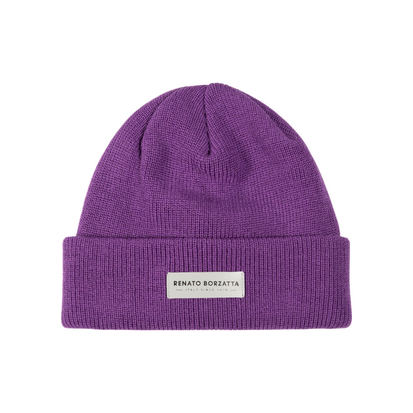 RB5001Y  | Berretto in Maglia a doppio strato MONVISO Misto Lana Made in Italy. Colore Viola - Taglia Unica