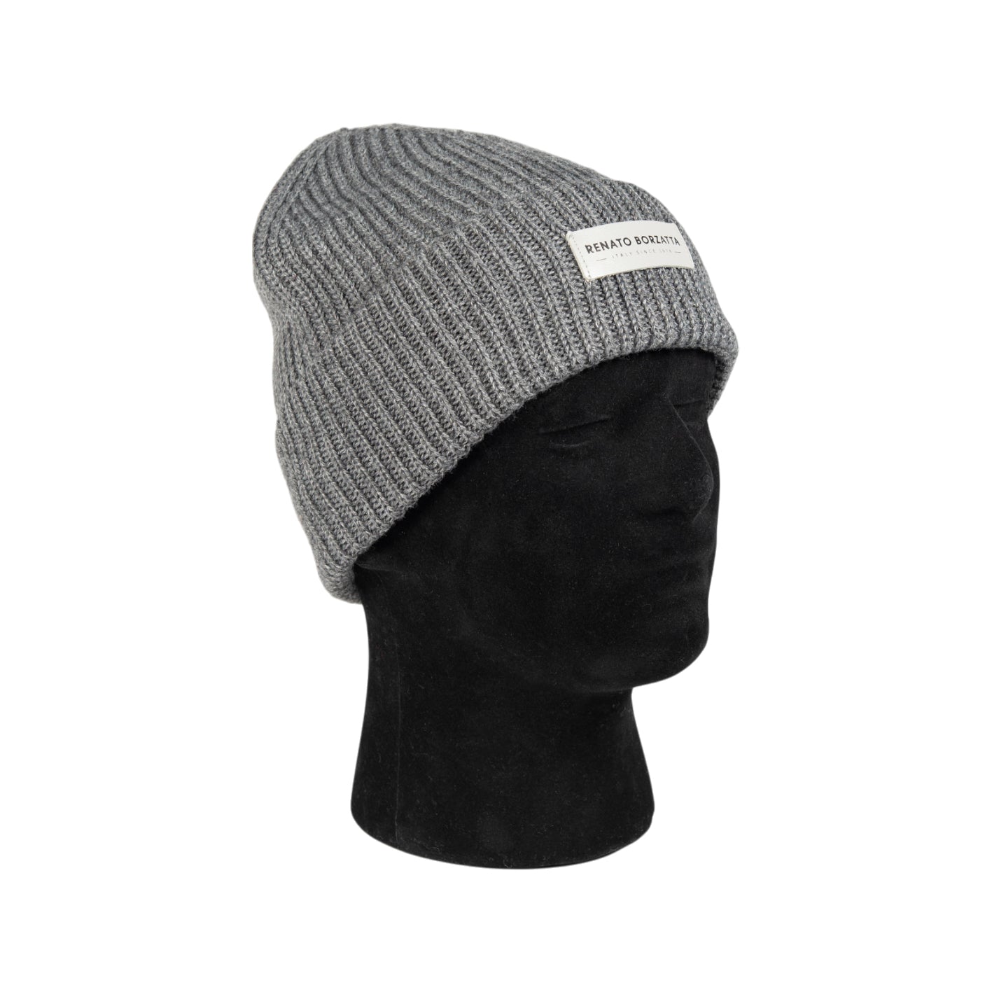 RB5003F  | Berretto in Maglia CERVINO Misto Lana Made in Italy. Colore Grigio Melange - Taglia Unica