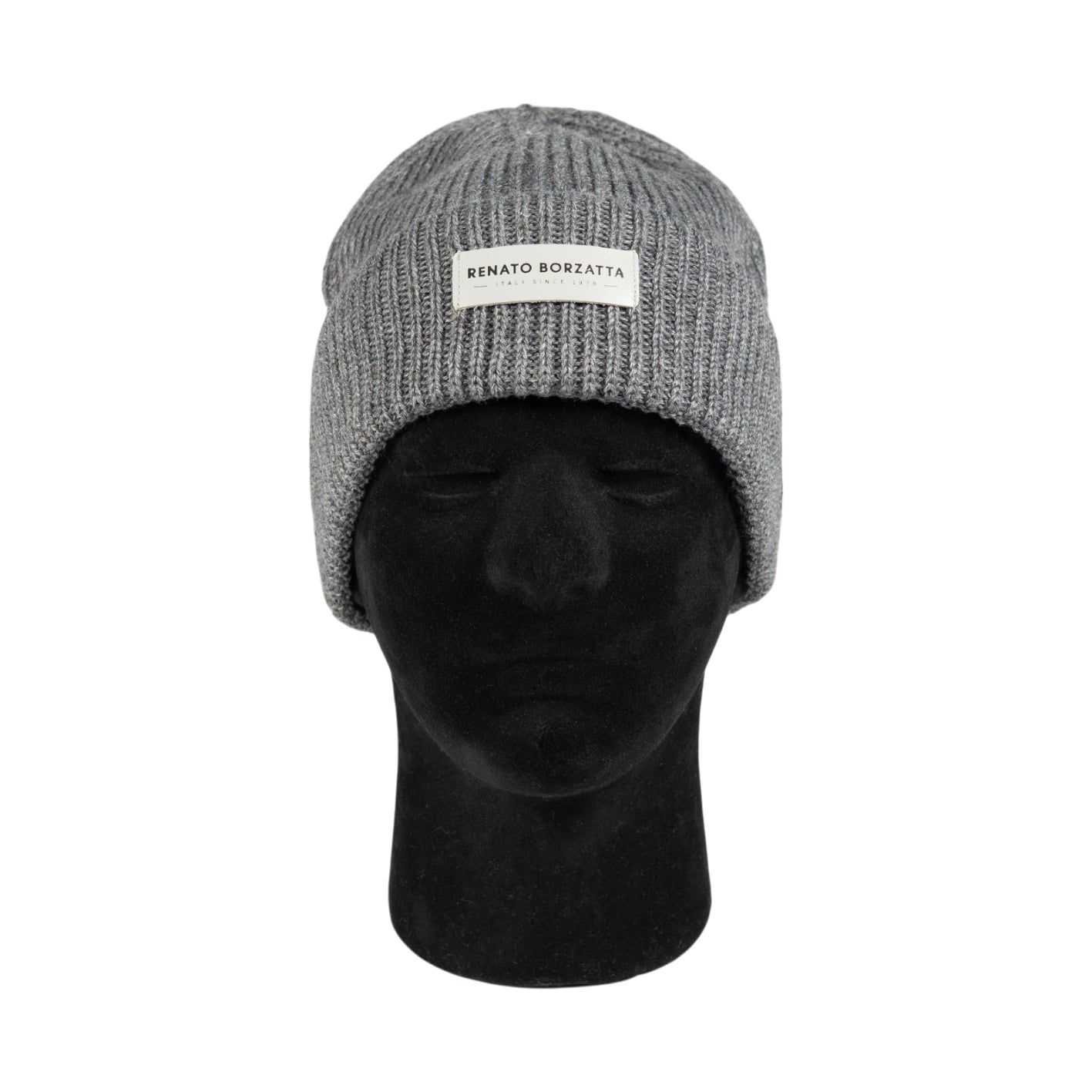 RB5003F  | Berretto in Maglia CERVINO Misto Lana Made in Italy. Colore Grigio Melange - Taglia Unica