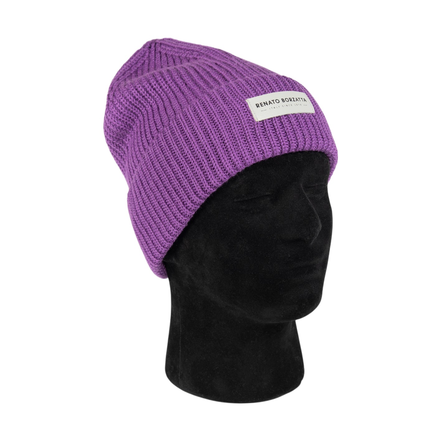 RB5003Y  | Berretto in Maglia CERVINO Misto Lana Made in Italy. Colore Viola - Taglia Unica