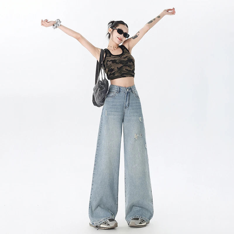 Jean Femme Droit Vintage Y2K