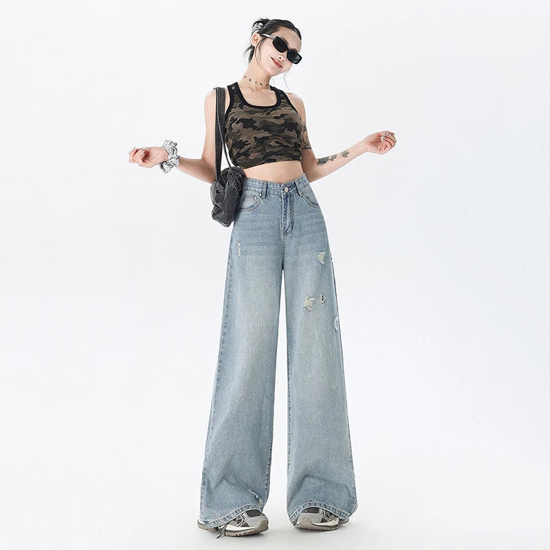 Jean Femme Droit Vintage Y2K