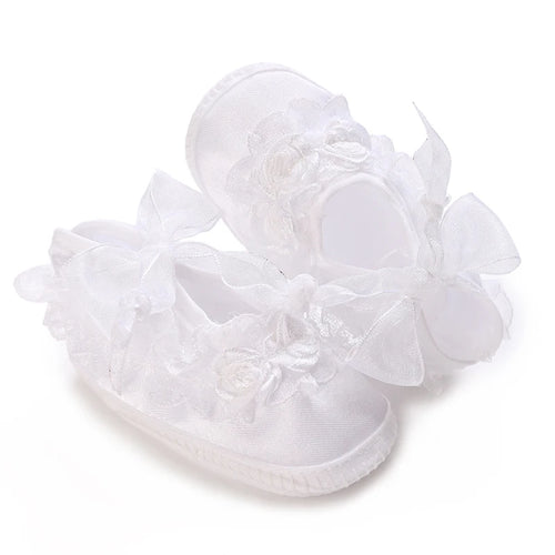 White Baptismal Shoes For Newborn Babies First Pair Of Baptismal Shoes