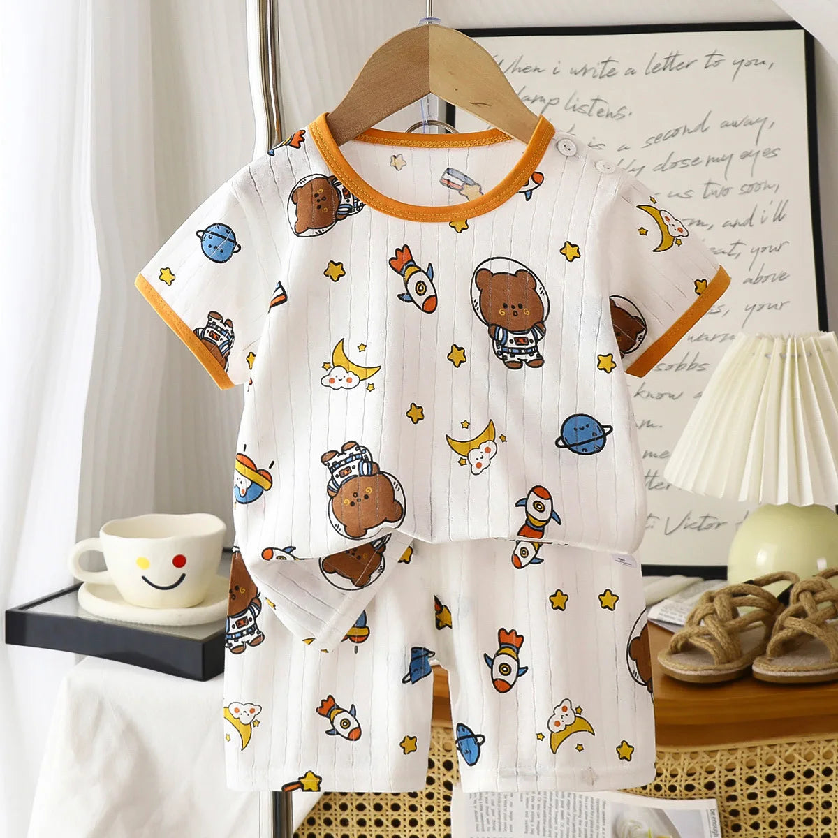 Ensemble Été Coton Lin Enfant