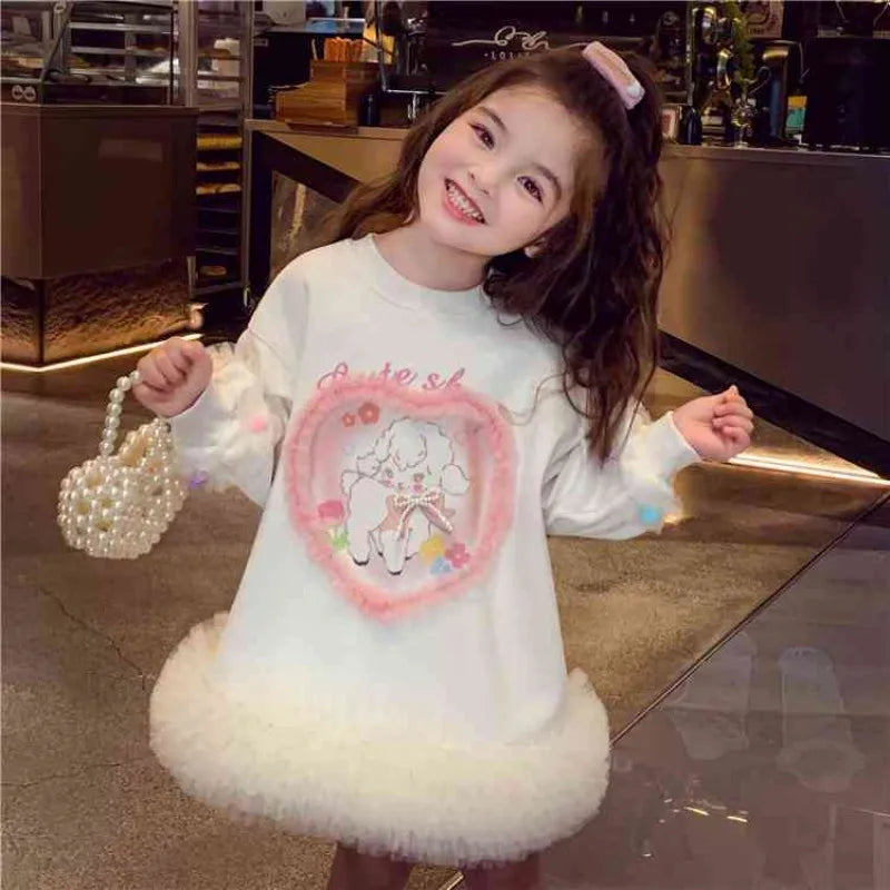 Robe Fille Patchwork Tulle