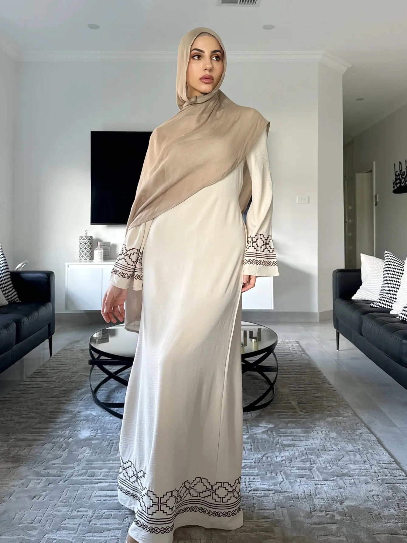 Abaya Femme Brodée Luxe