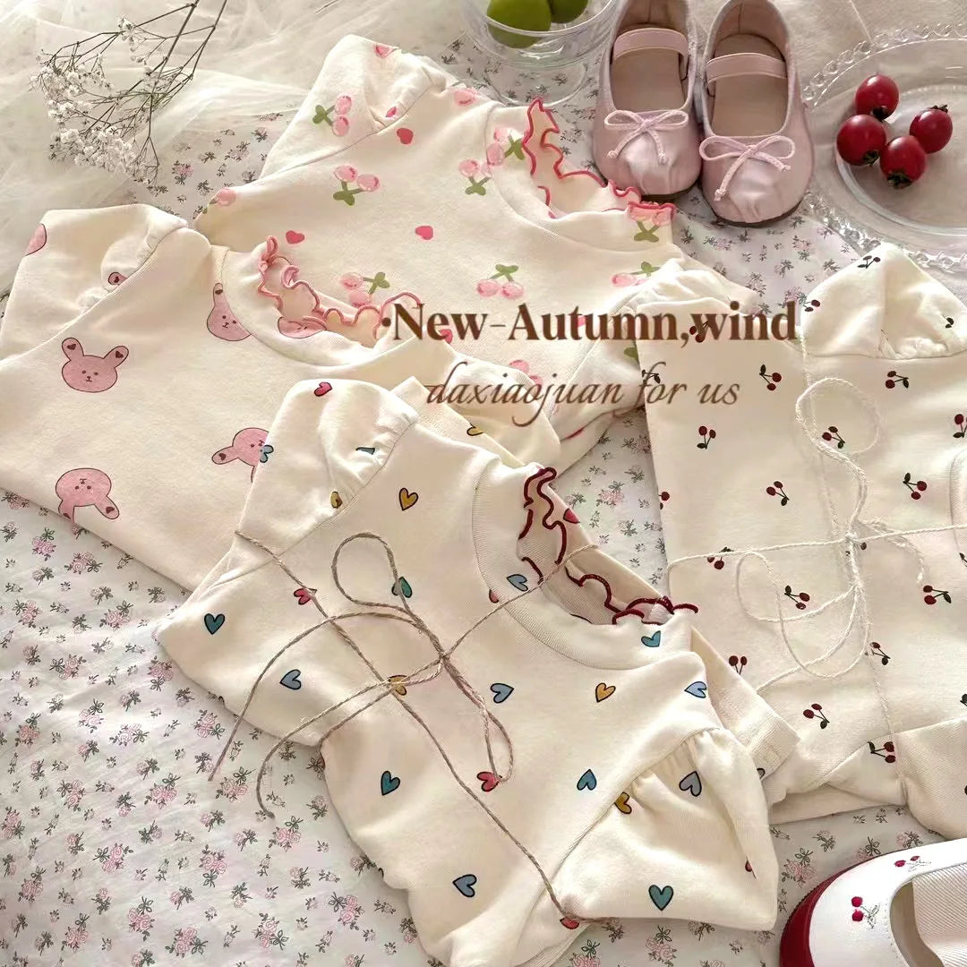 T-shirt Fille Manches Longues