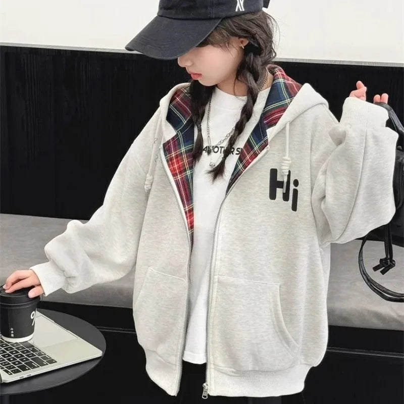 Sweat à Capuche Carreaux