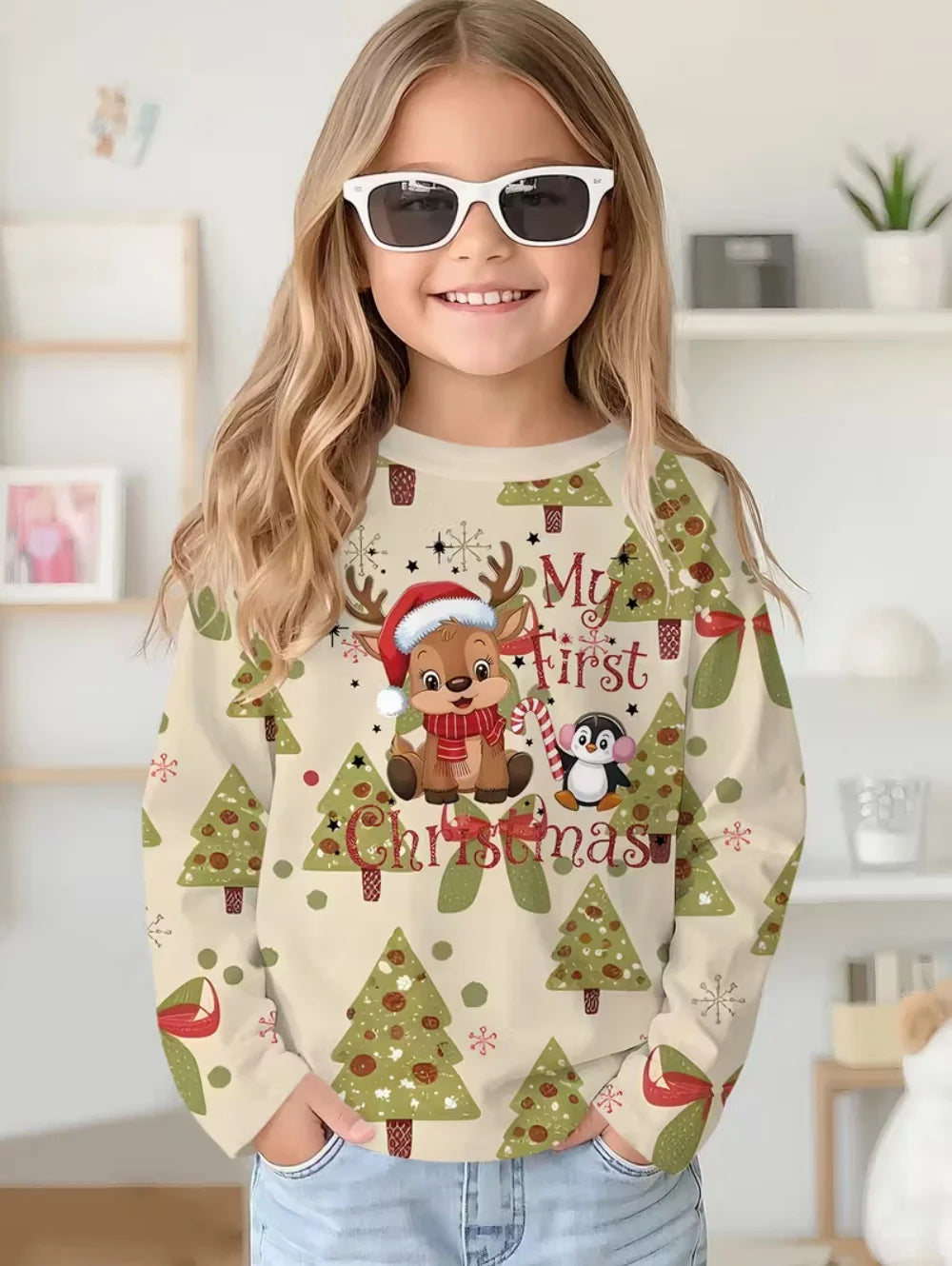 T-shirt Enfant Noël 3D