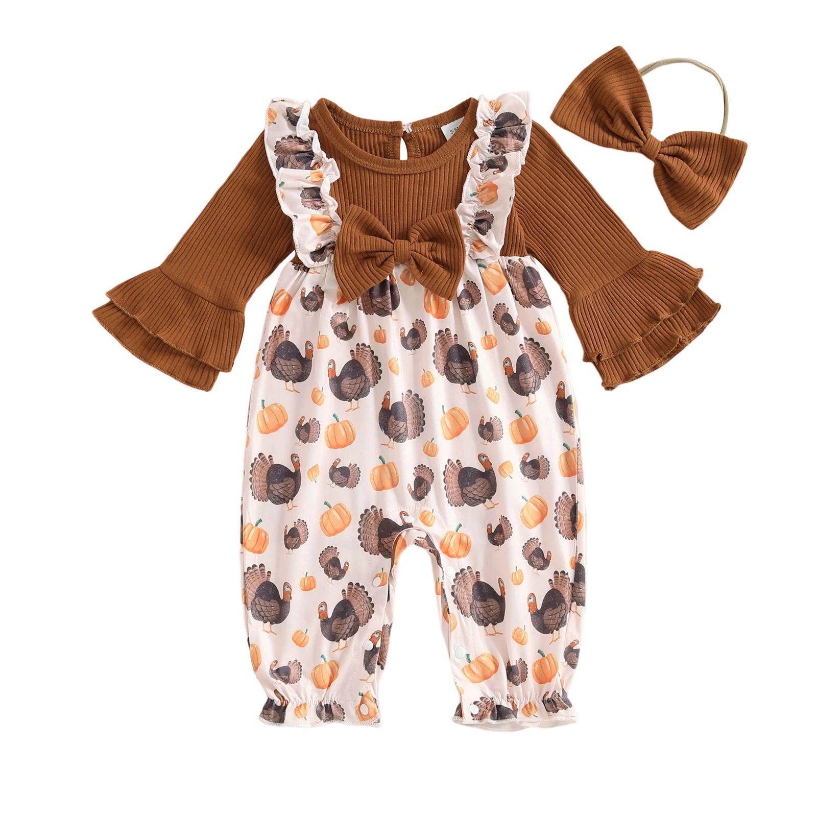 Combinaison Bébé Fille Citrouille