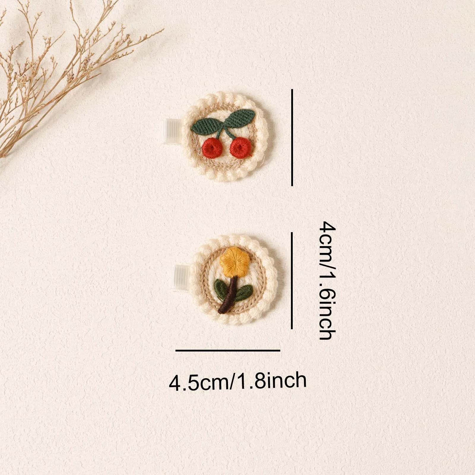 Barrettes Fleurs Bébé