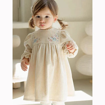 Robe Velours Fille Automne