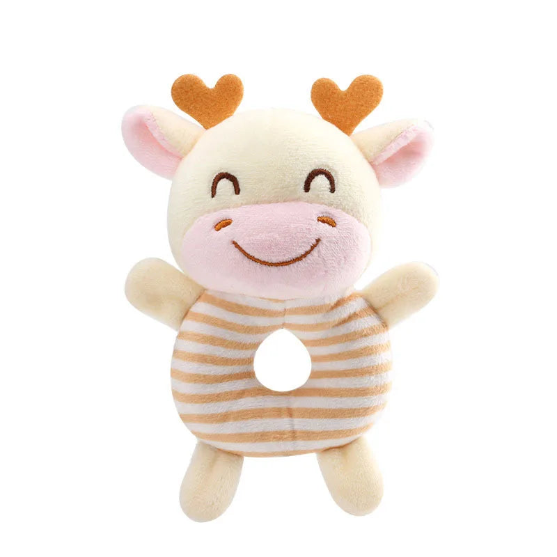 Hochet animaux en peluche pour bébé