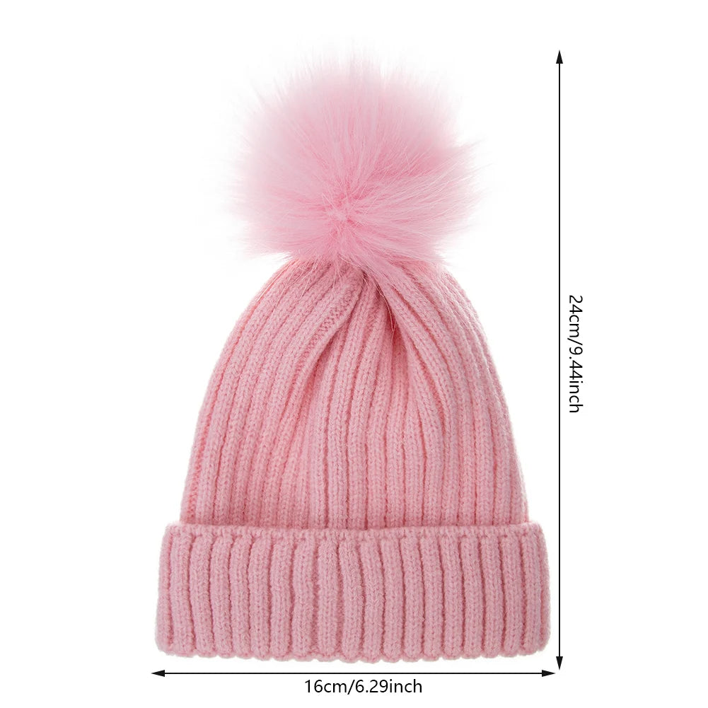 Bonnet Bébé Pompon Hiver