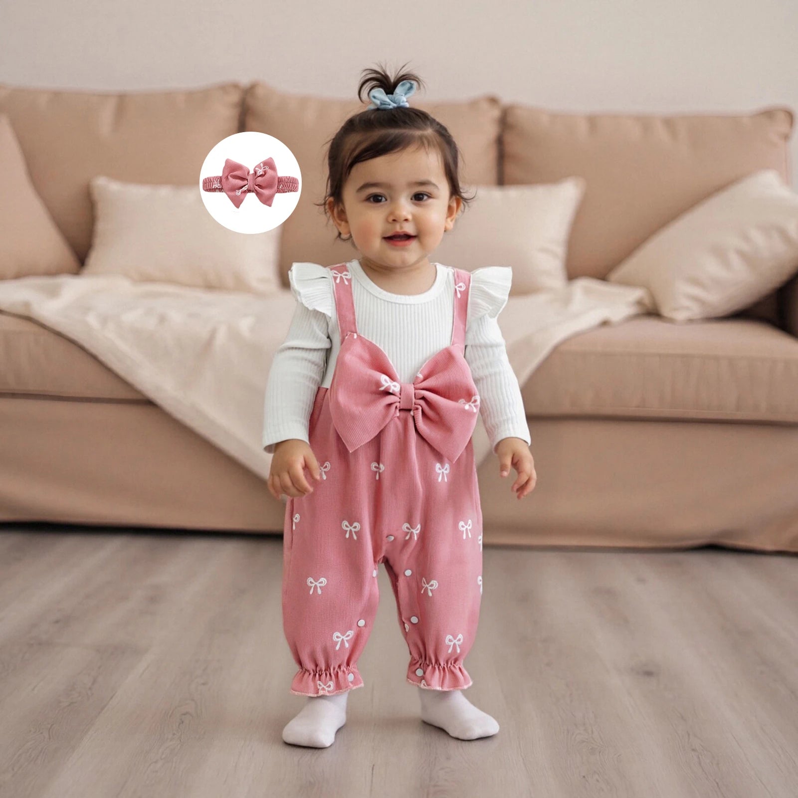 Combinaison Bébé Fille Nœud