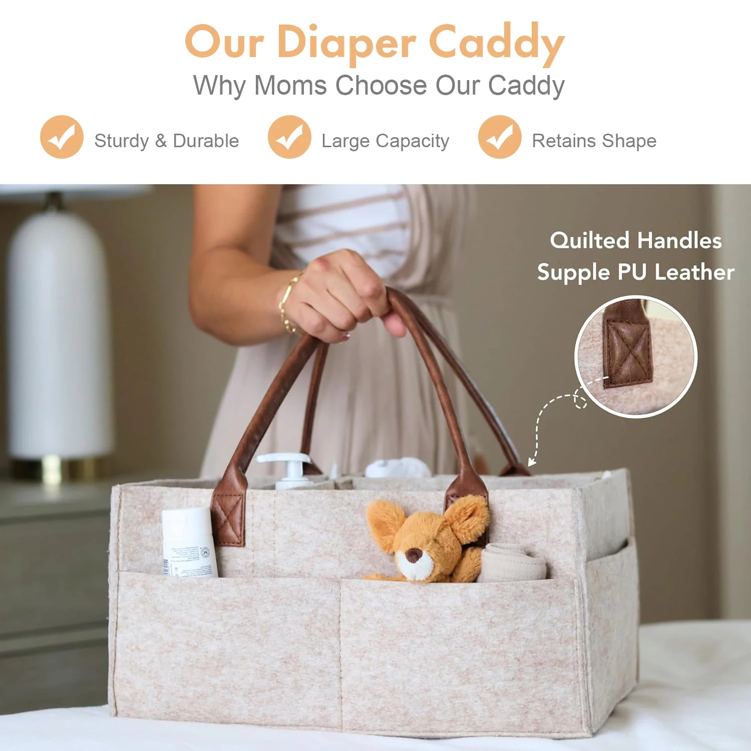 Panier Rangement Couches Bébé Portable