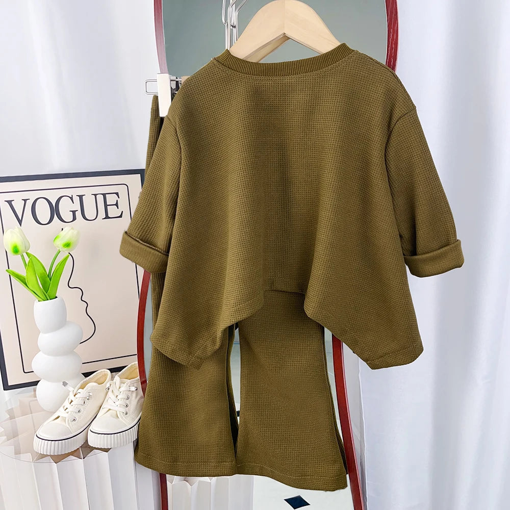 Ensemble Fille Waffle 2 Pièces