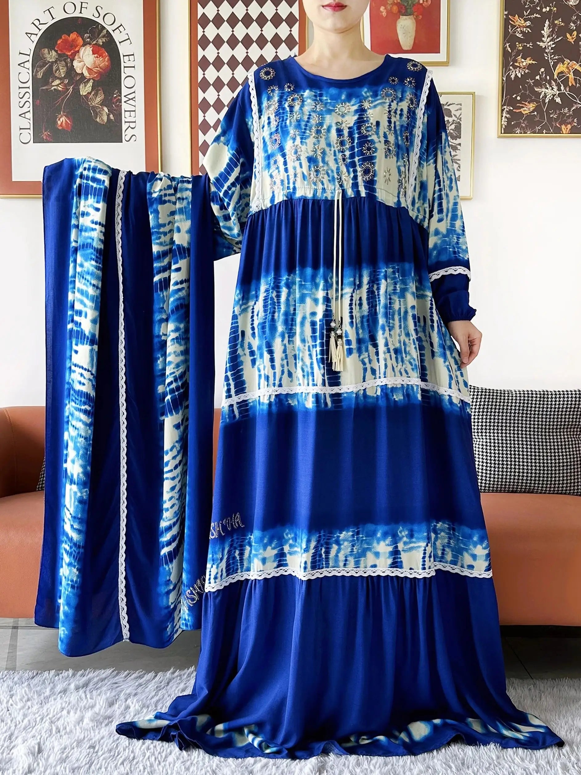 Abaya Femme Dubaï Longue Élégante