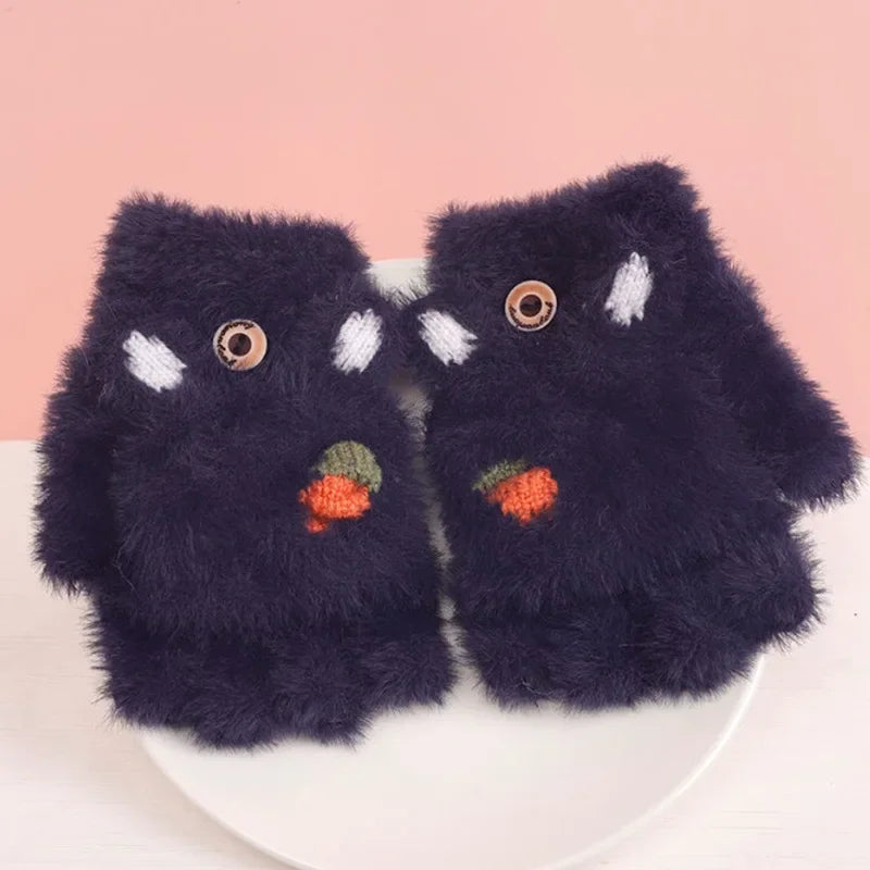 Mitaines Enfants Hiver Velours