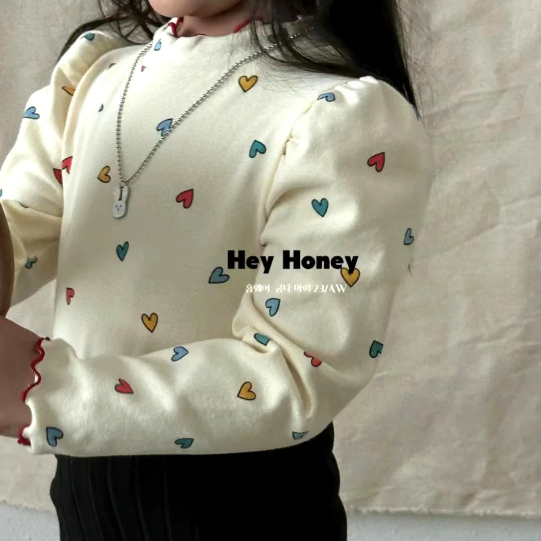 T-shirt Fille Manches Longues