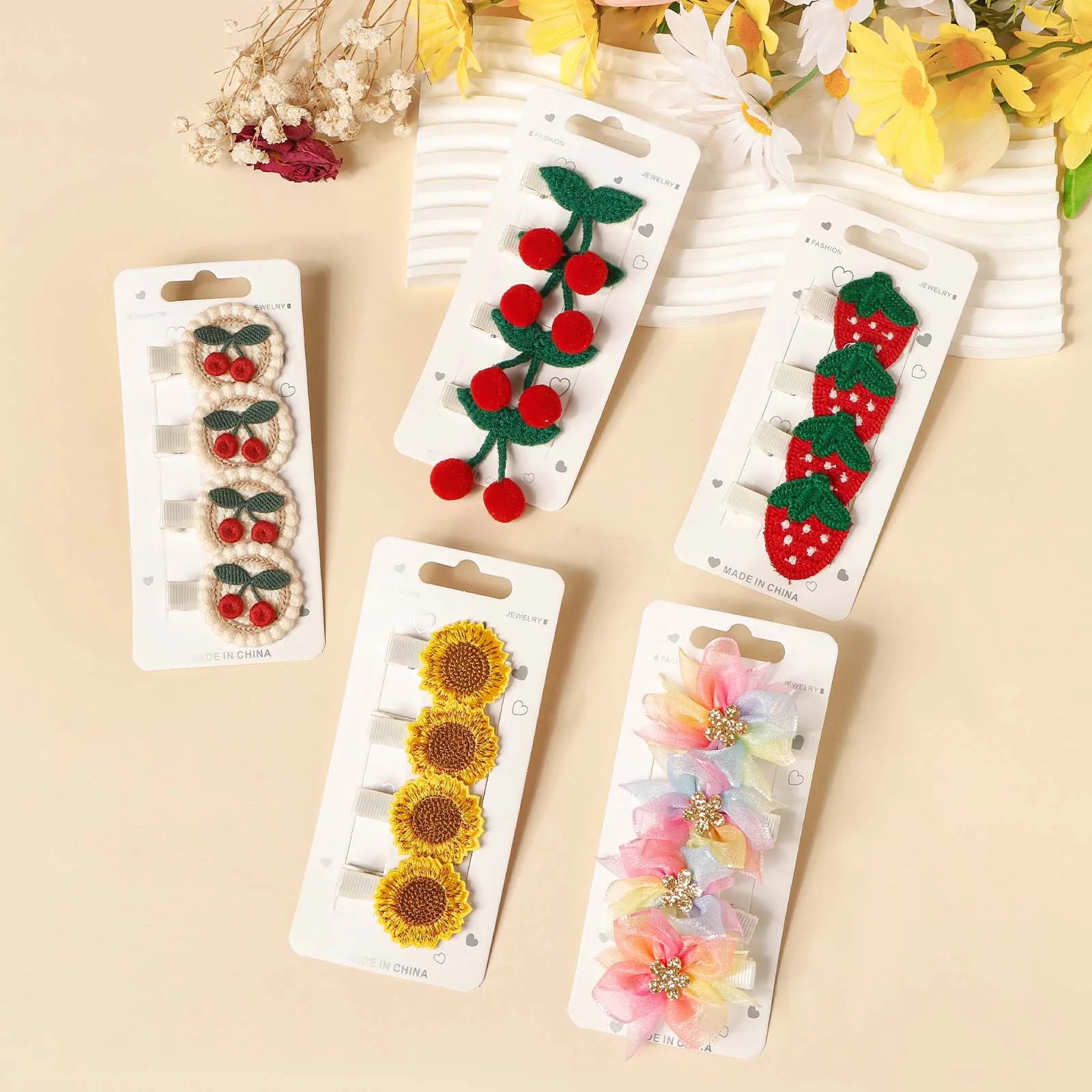 Barrettes Fleurs Bébé