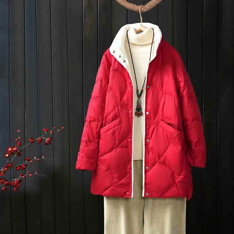 Doudoune Longue Femme Légère