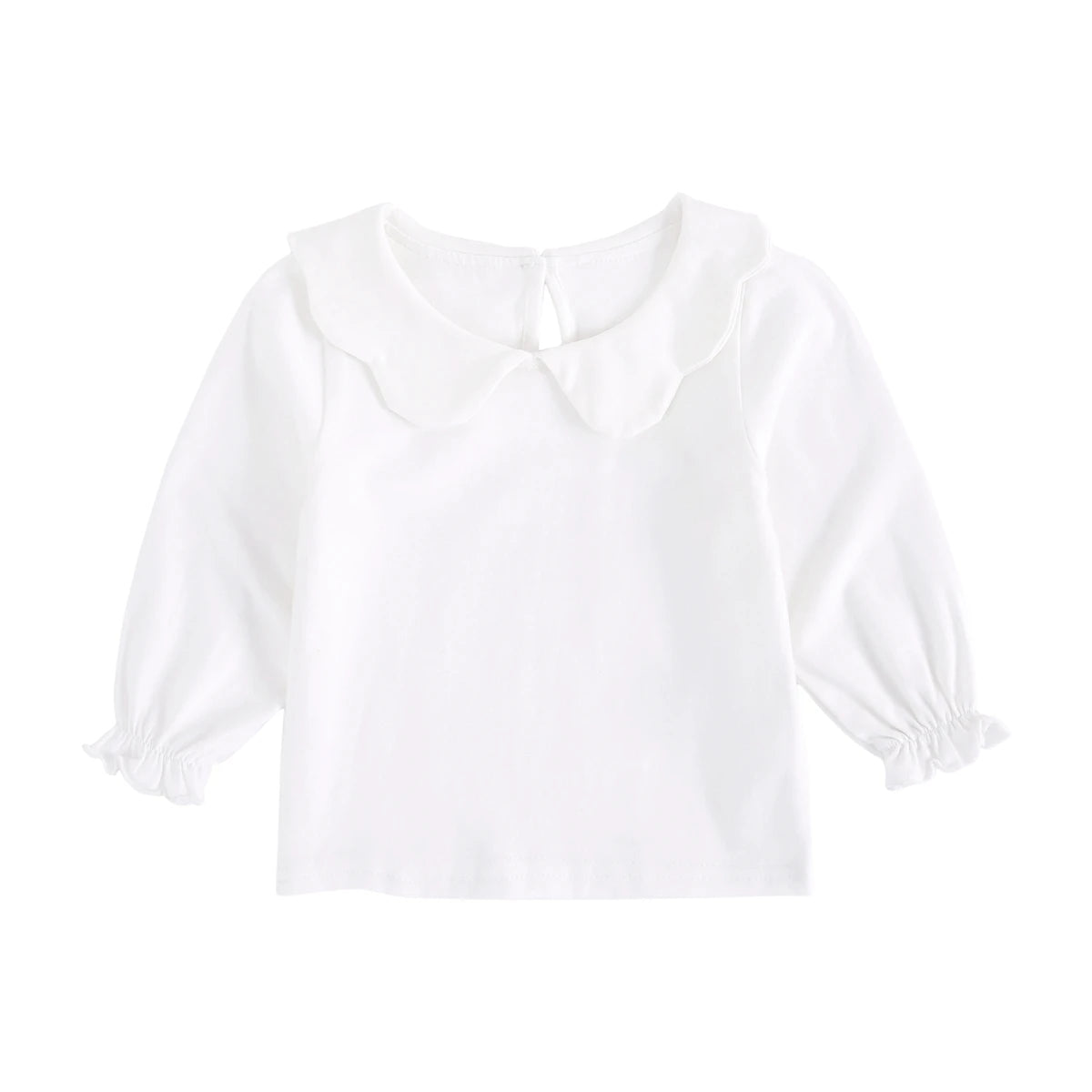 T-Shirt Bébé Fille Blanc Coton