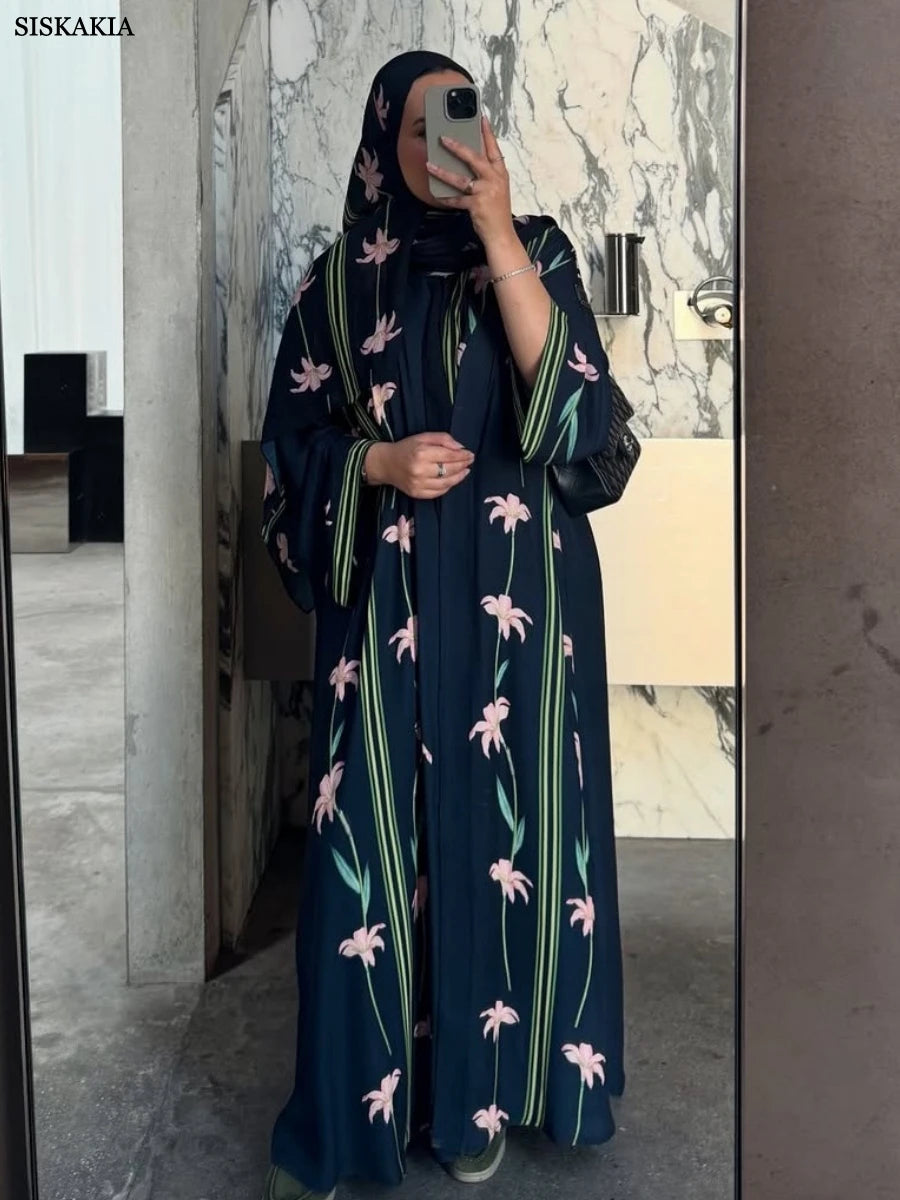 Abaya Femme Fleurie Élégante