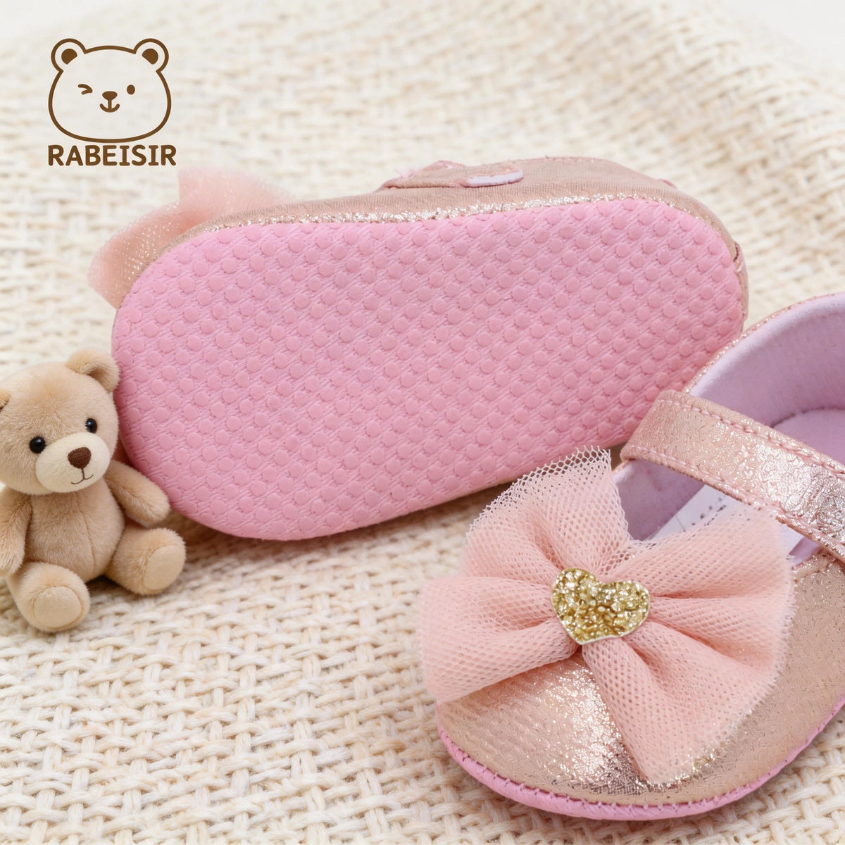 Chaussures premiers pas bébé fille – dentelle