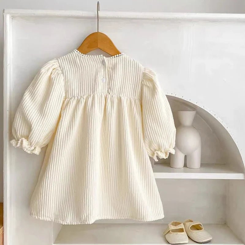 Robe Velours Fille Automne