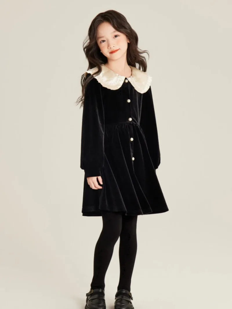 Robe Princesse Fille Velours