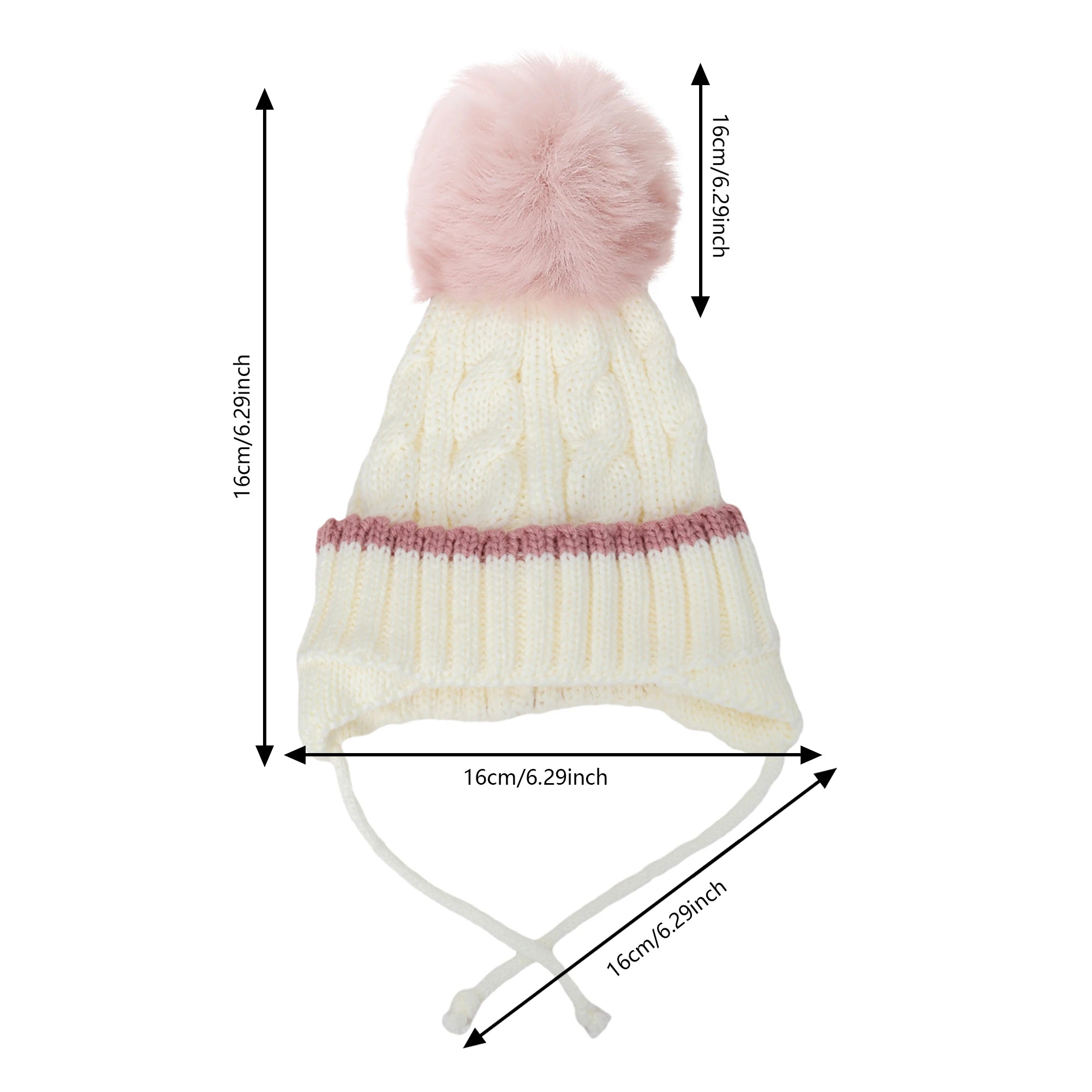 Bonnet Bébé Hiver Pompom