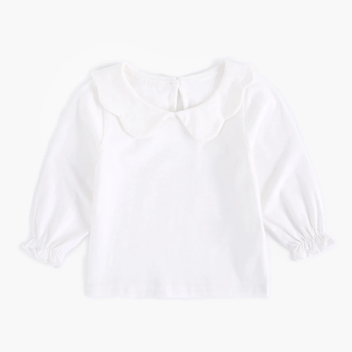 T-Shirt Bébé Fille Blanc Coton