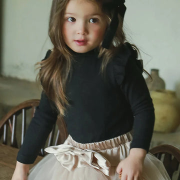 Top Velours Fille Élégant