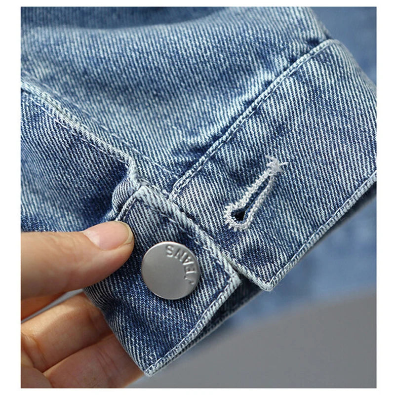 Veste Jean Fille Perles