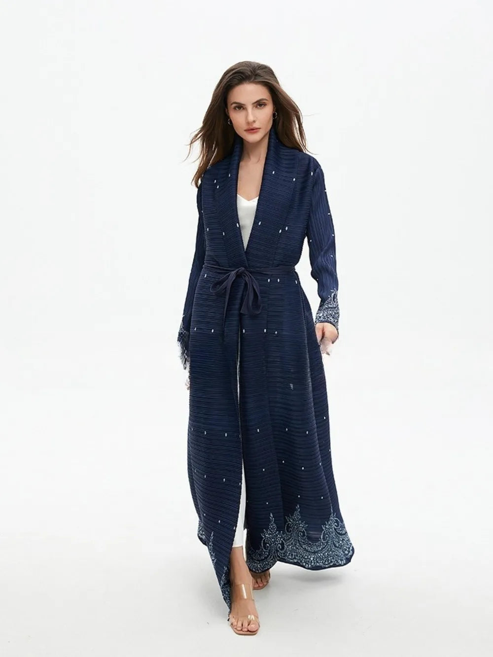 Abaya Femme Vintage Imprimé Longue